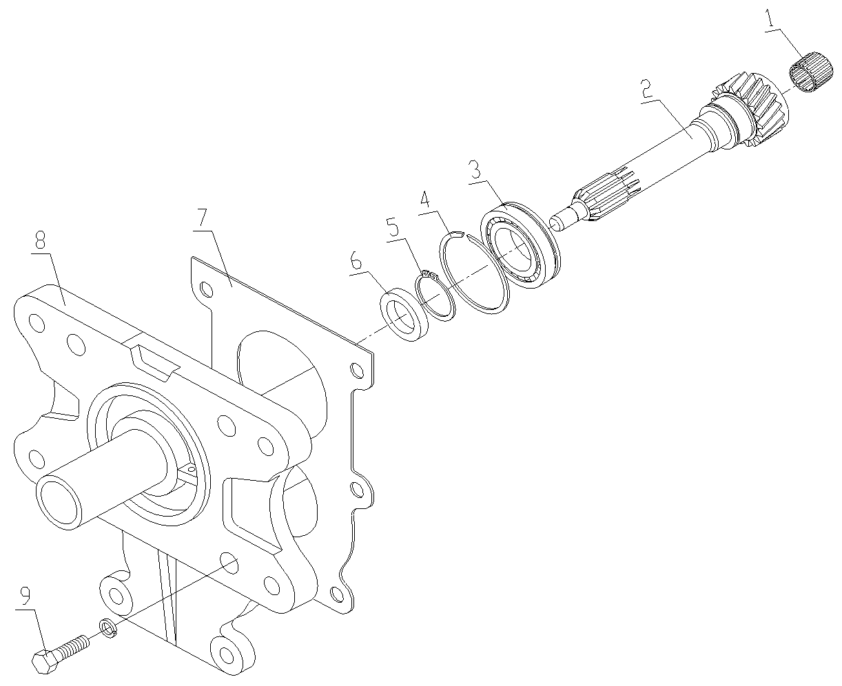 1st Shaft And Clutch Cover Assembly