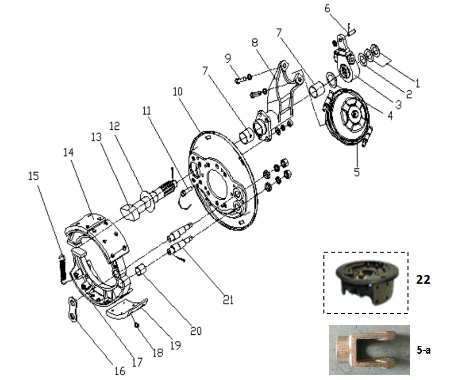 Freno de la rueda delantera