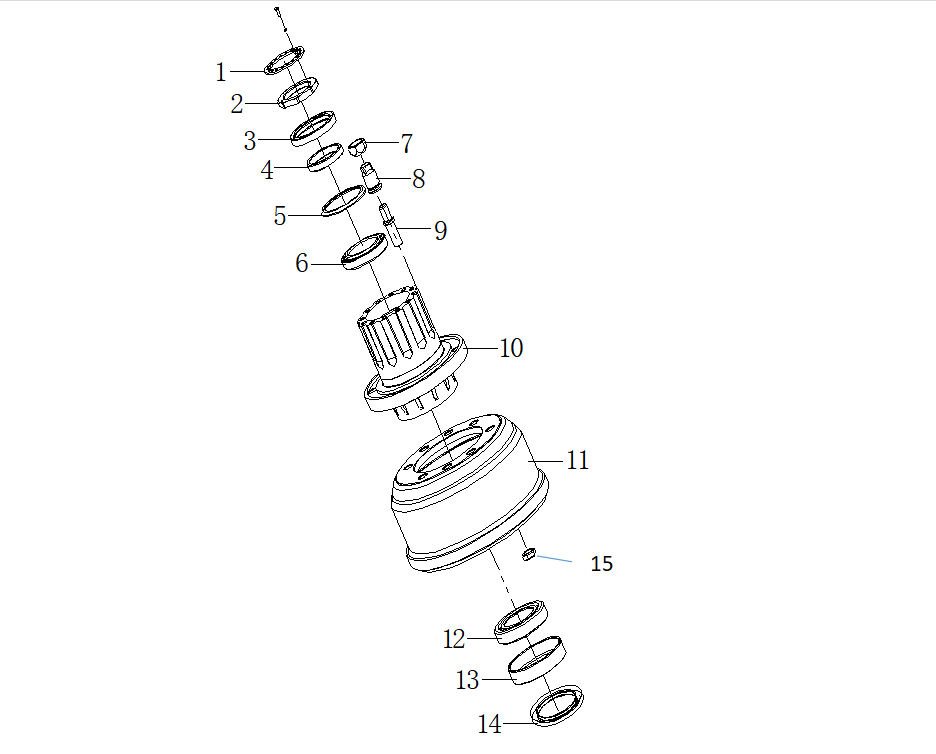 Wheel hub brake drum assembly