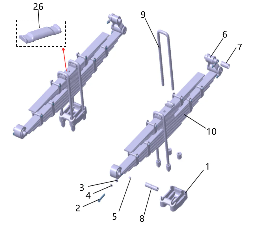 Rear suspension device