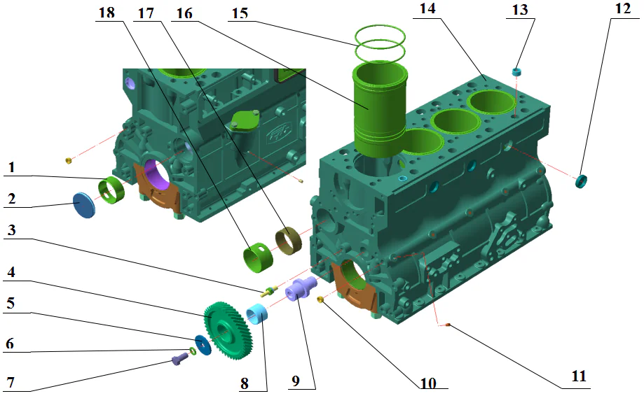 Cylinder Block Assy 1