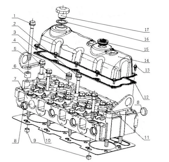 Cylinder Head And Cylinder Head Cover Assembly