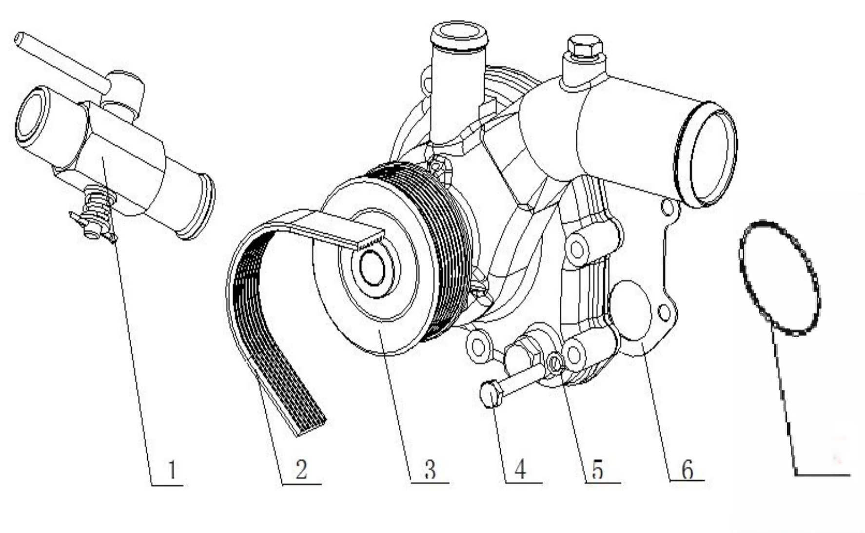Water pump assy
