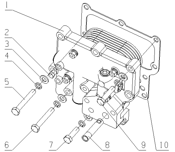 Oil Radiator Assembly