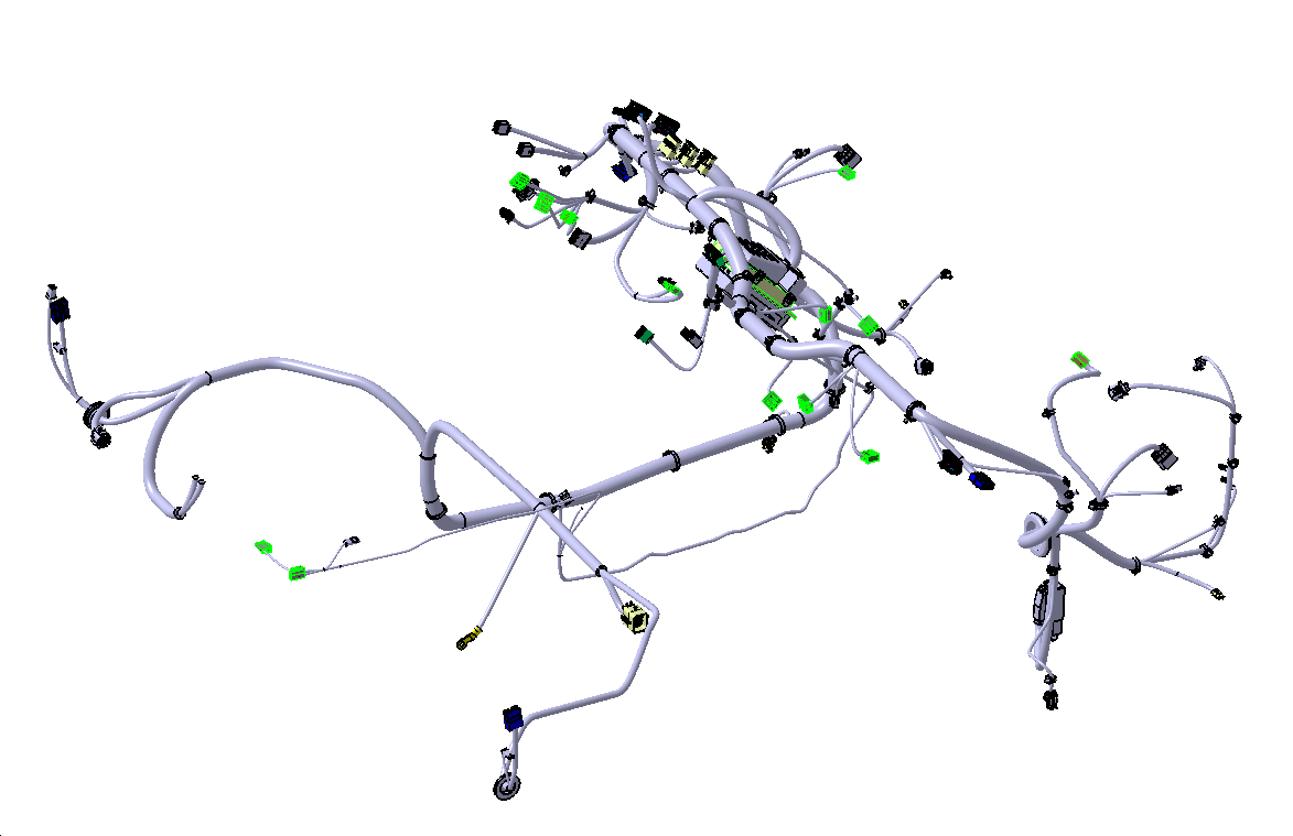 Cabin wiring harness