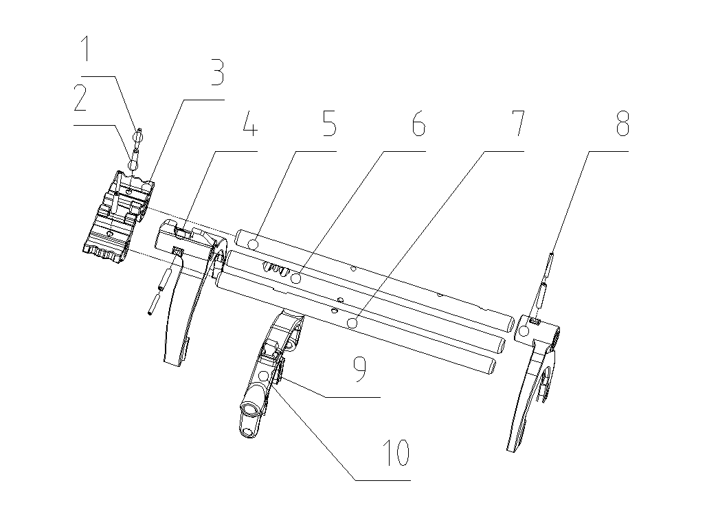 Gear shift fork shaft