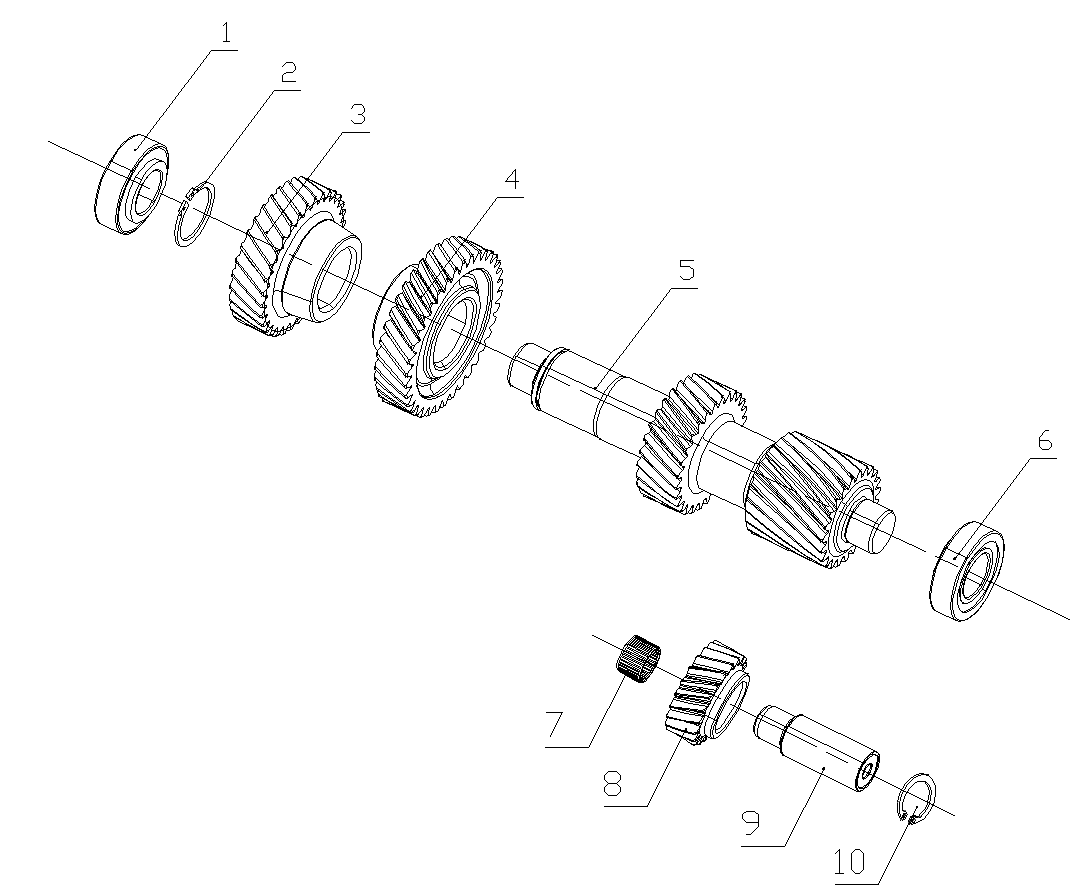 Intermediate Shaft And Reverse Gear Shaft