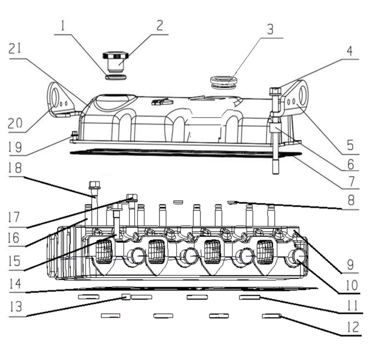 Cylinder Head And Cylinder Head Cover Assembly