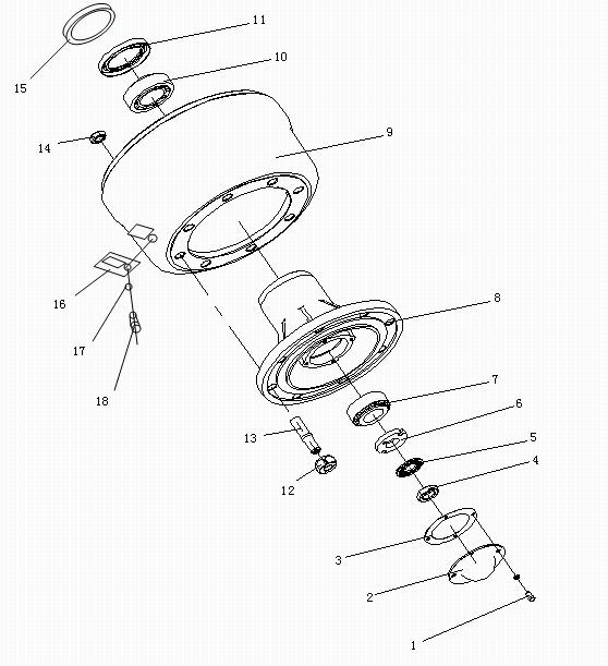 Front Hub And Brake Drum Assembly