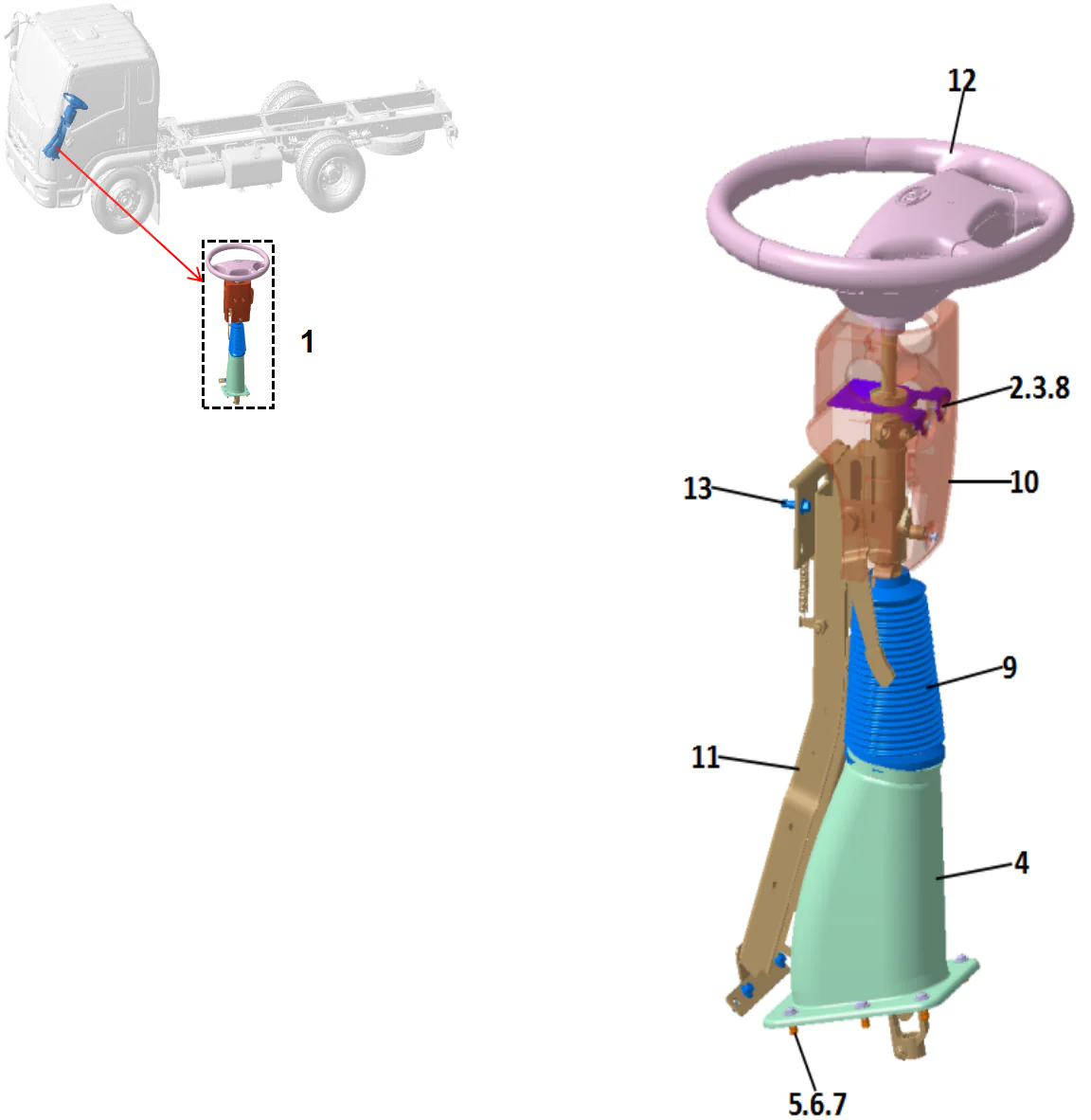 Steering Device(Cabin )