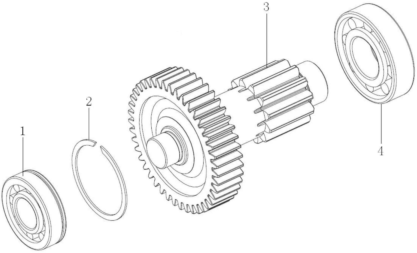 Left and right intermediate shaft,Auxiliary transmission