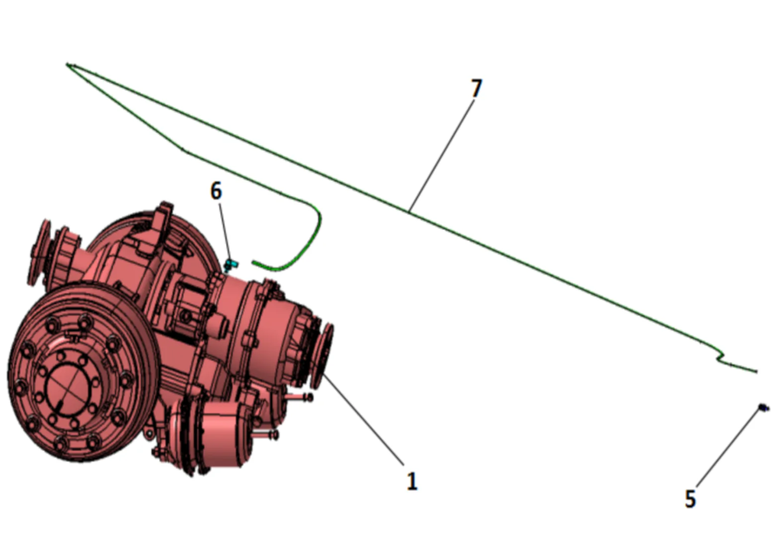 Intermediate axle（Status 1）