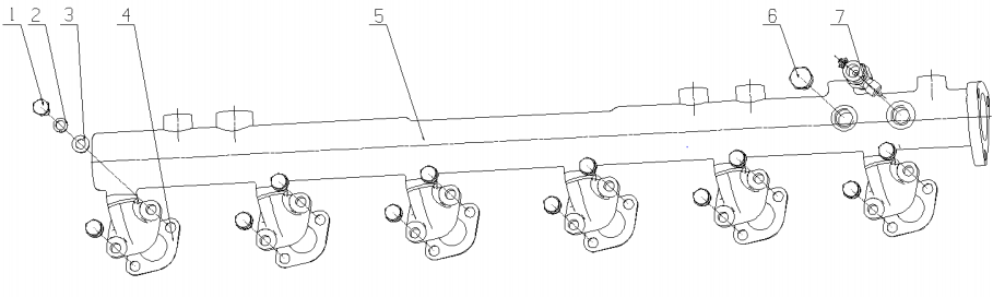 Radiator Water Pipe And Hose Assembly