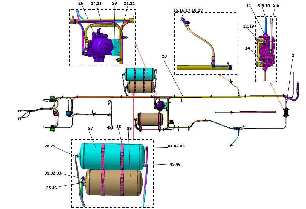 Brake device-1 (chassis part)