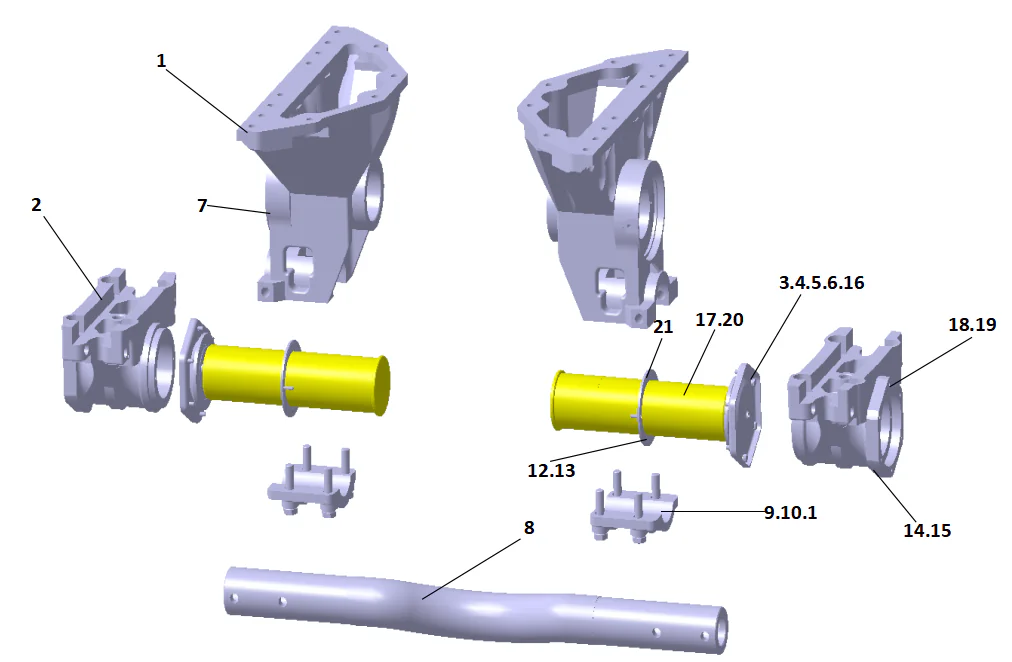 Balance shaft assy.（Status 2）/NJ435D(860-1350)