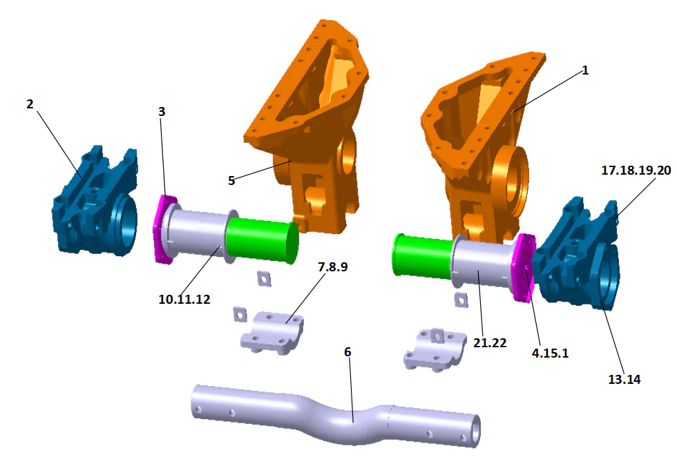 Balance shaft assy.（Status 1）/NJ435D