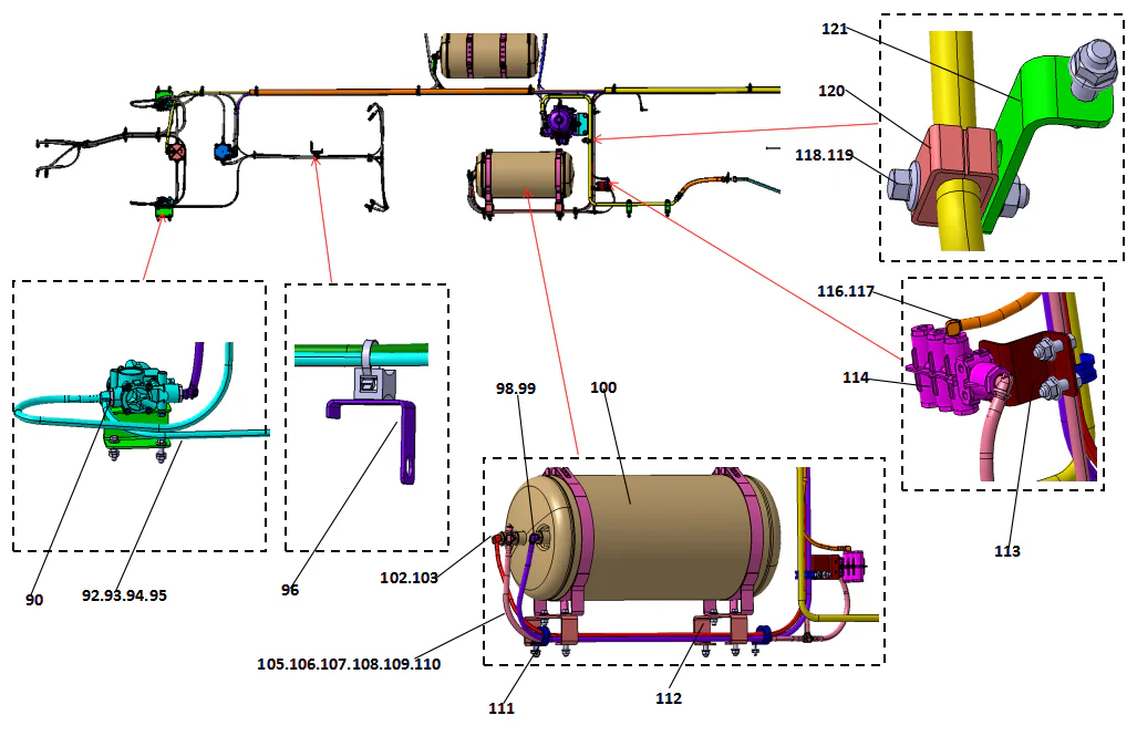 Brake device-3 (chassis part)