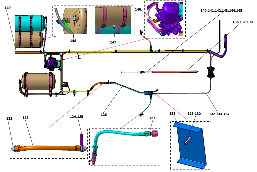 Brake device-4 (chassis part)