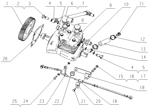 Pneumatic Air Compressor Assembly