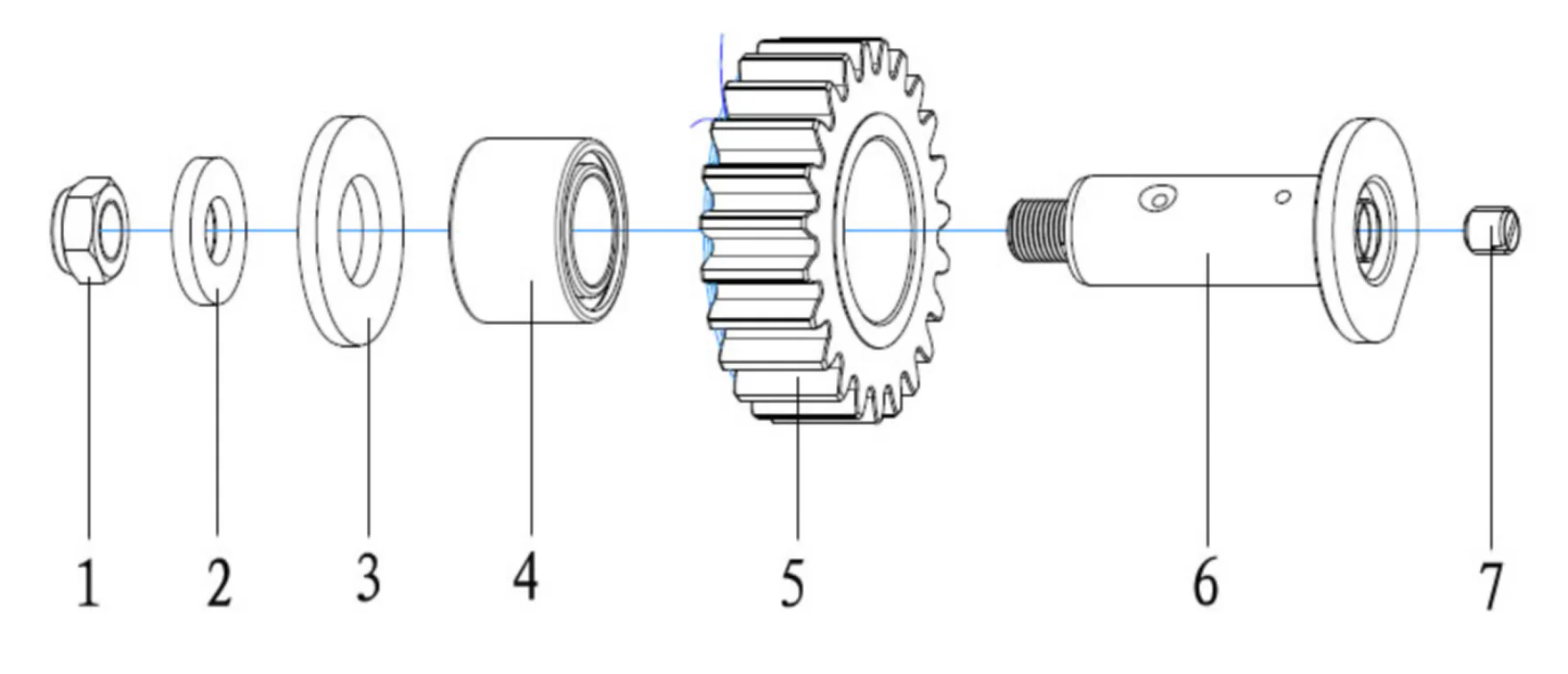 Reverse Intermediate Shaft Assembly
