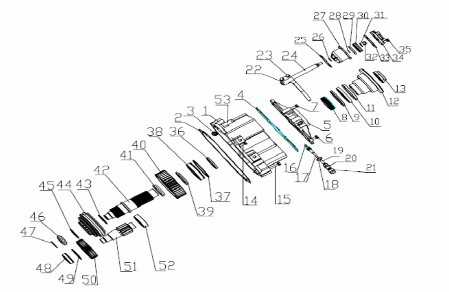 Auxiliary box housing