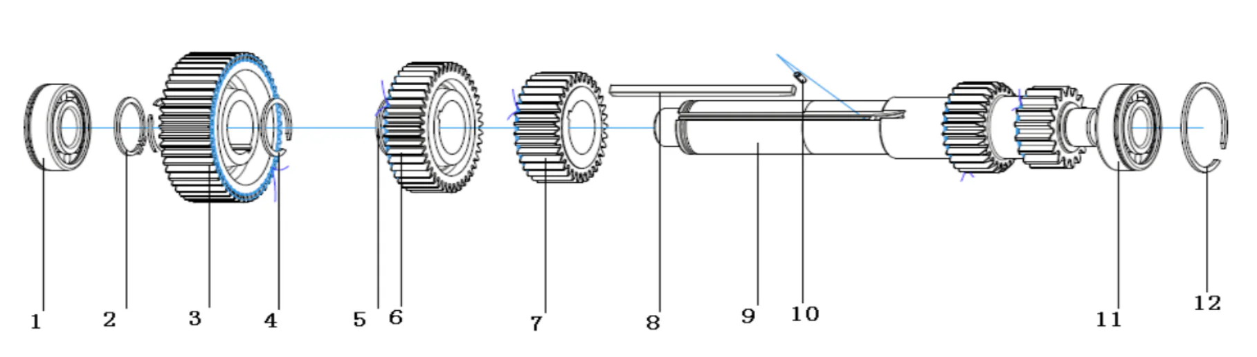 Left and Right Intermediate Shaft Assembly
