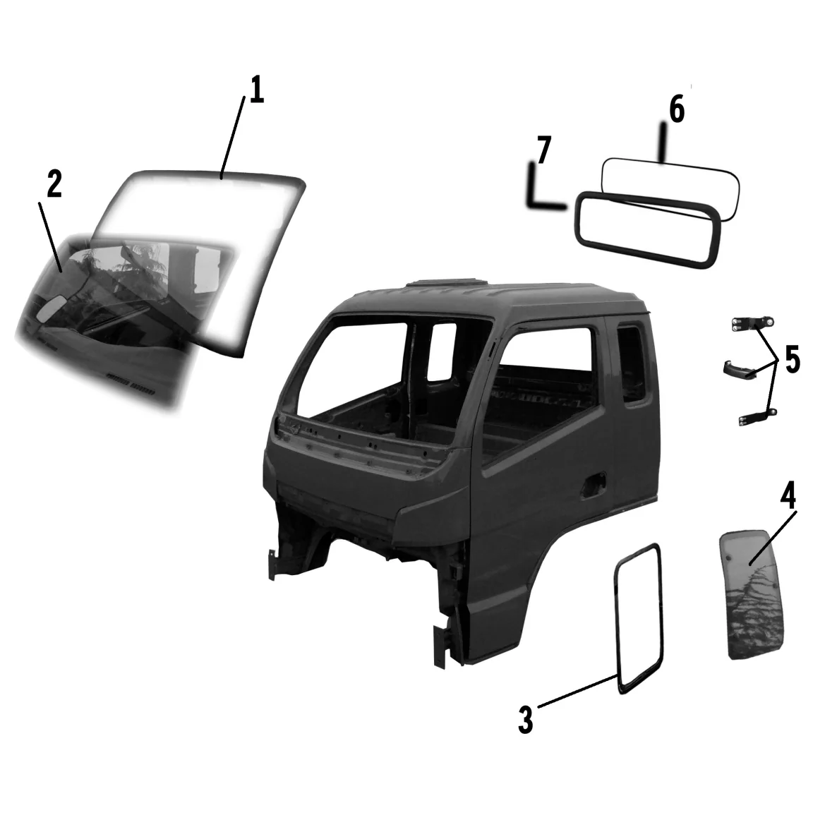 Front Windshield Glass