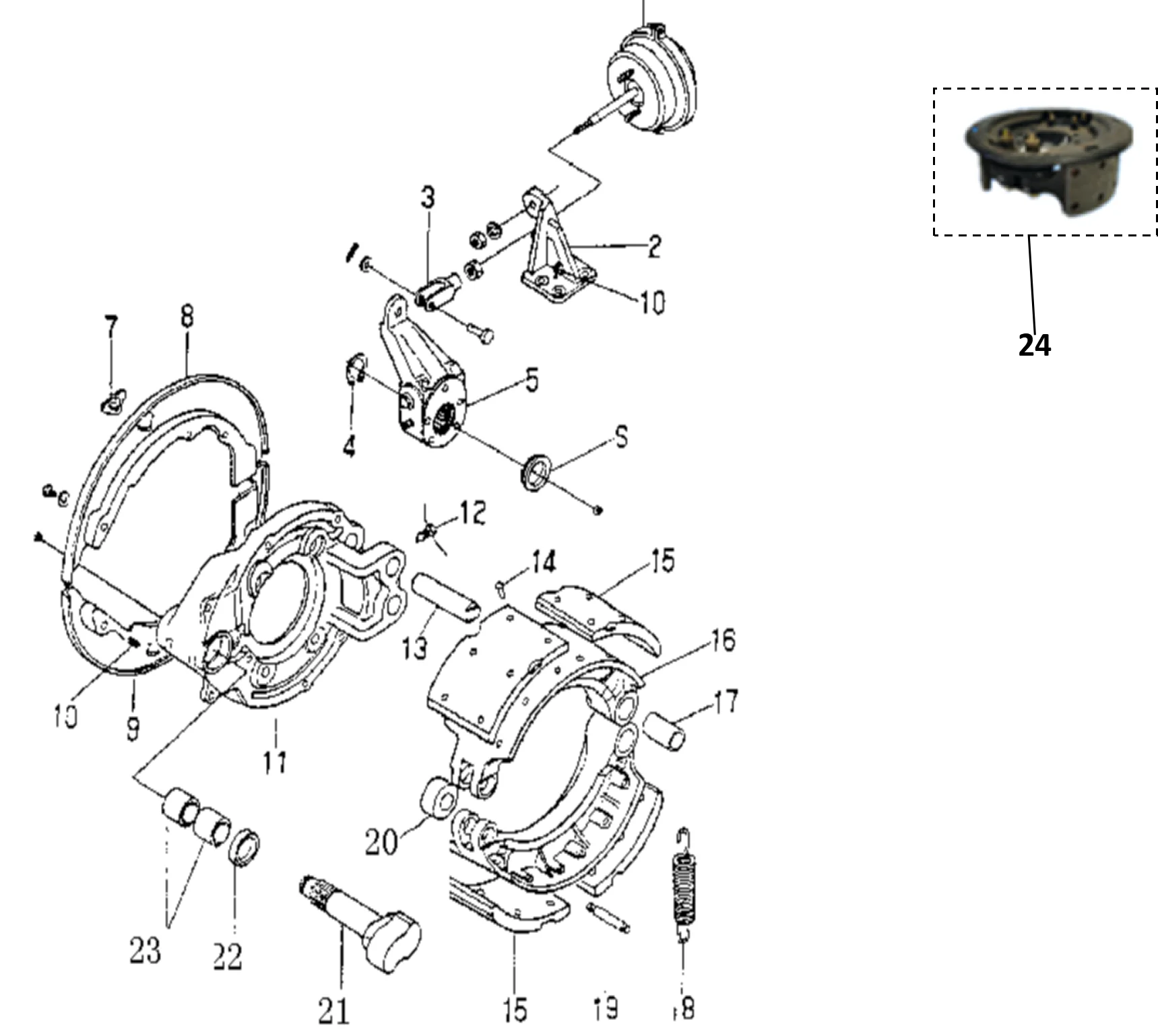 Front brake assembly