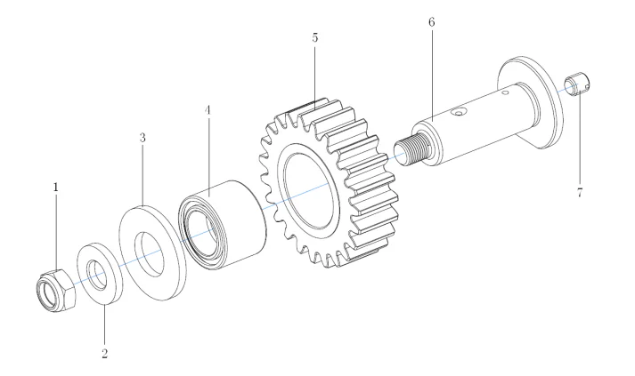 Reverse Intermediate Shaft Assembly