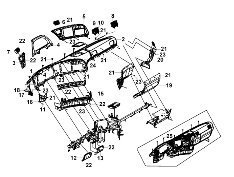 Instrument panel assembly-1