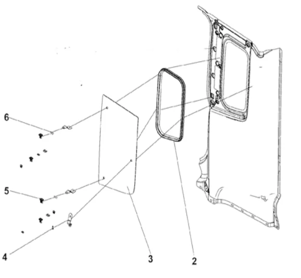Cab windshield glass-2