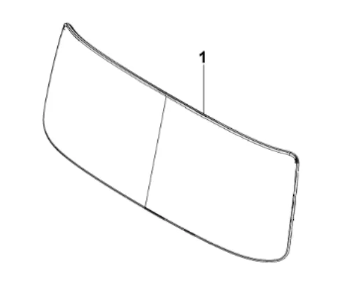 Cab windshield glass-1