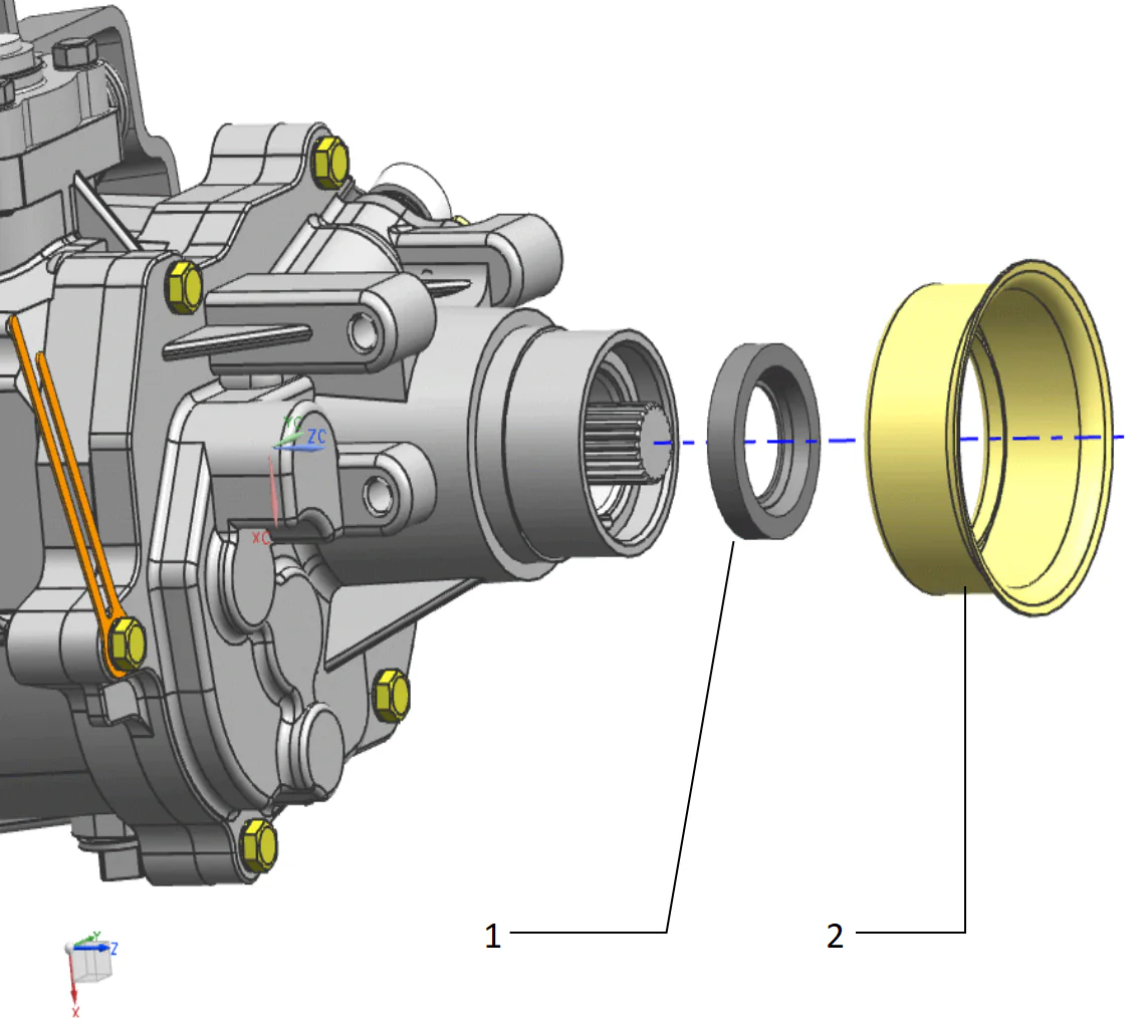 Oil seal, rear cover