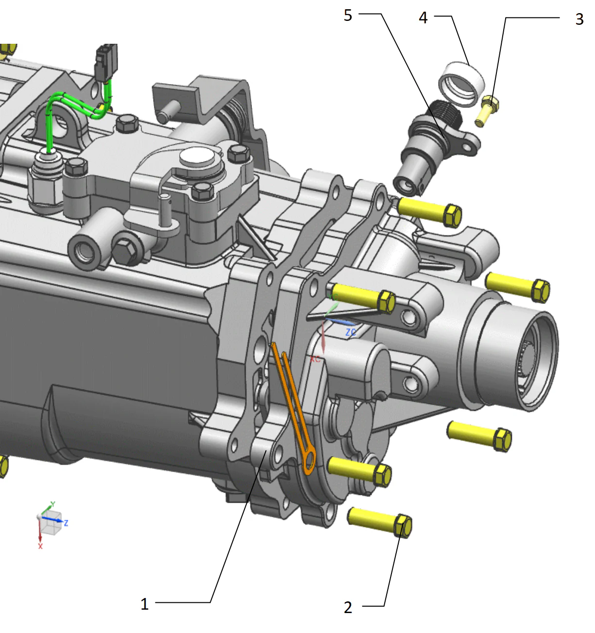 Transmission rear cover