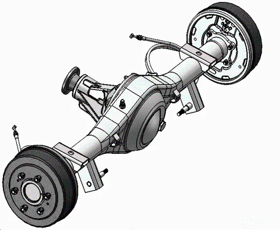 Rear axle assy