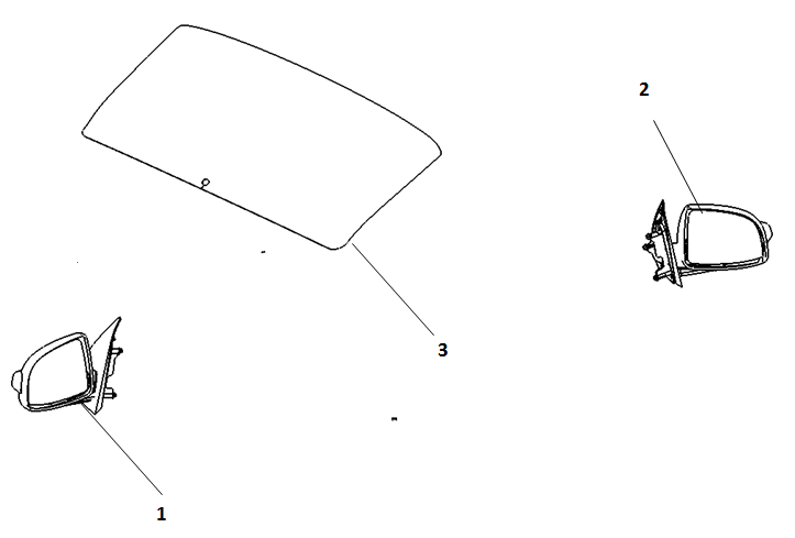 Wide Angle outside mirror