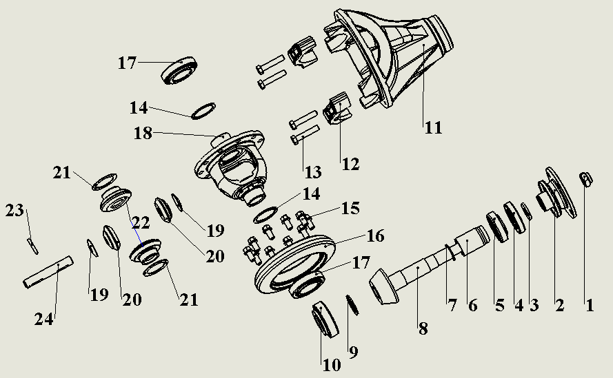 Main reducer assembly
