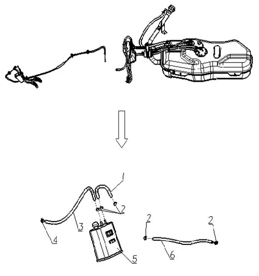 Fuel evaporative discharge and control system