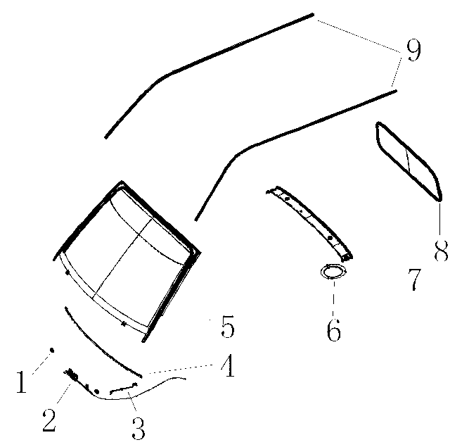 Front Windshield Glass